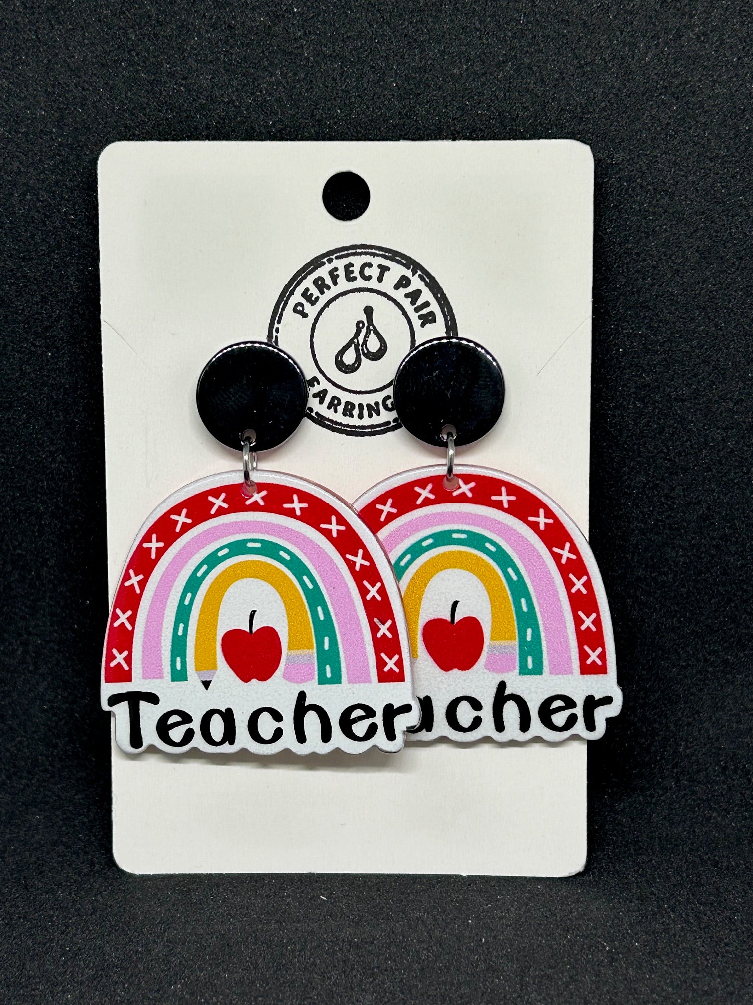 Acrylic "Rainbow Teacher" Dangle